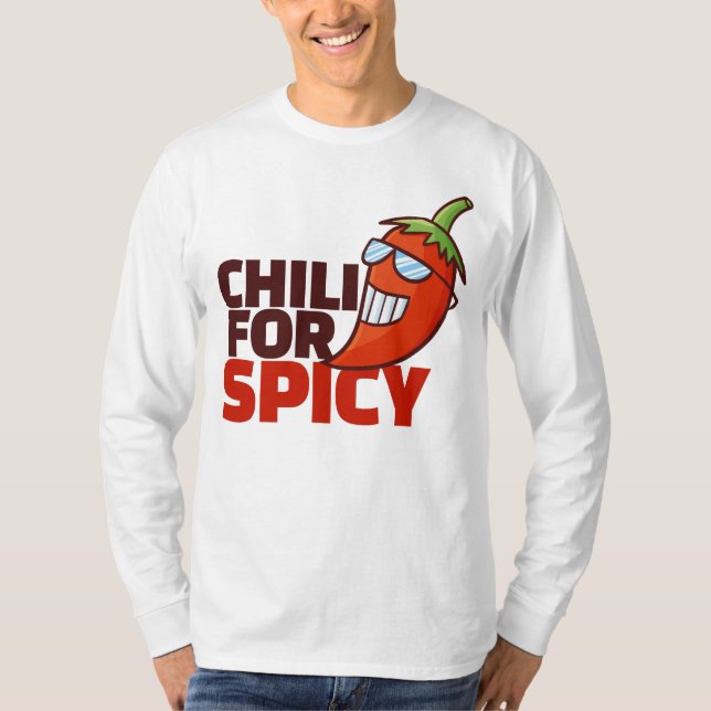 T-shirt Chili personnalisé pour épicé (Devant)