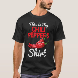 T-shirt Chili Poivrons Rouge épicé poivron Manger Mexicain