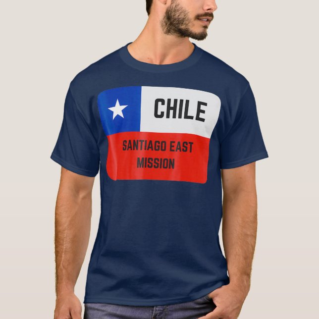 T-shirt Chili Santiago East LDS Mormon Mission (Devant)