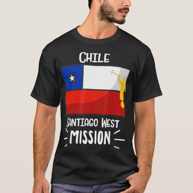 T-shirt Chili Santiago West Mormon LDS Mission Don (Devant)