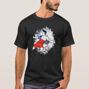 T-shirt Chili Soccer Drapeau National Chilien Fier Footbal