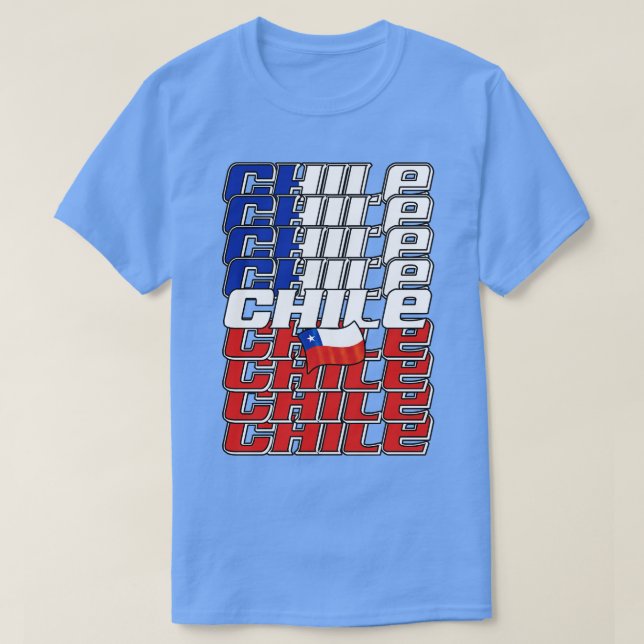 T-shirt Chili Texte en cascade 3 (Design devant)