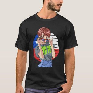 T-shirt Chilienne Fille Latino Pride Chili Drapeau Fière Y