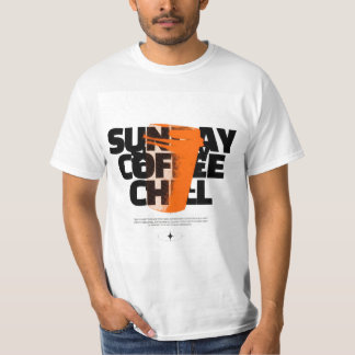 T-shirt Chill Café dimanche