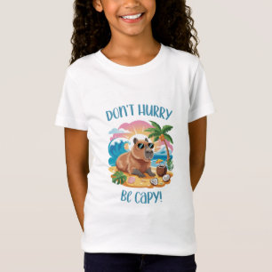 T-Shirt Chill Capybara Beach Vibes - Ne vous dépêchez pas