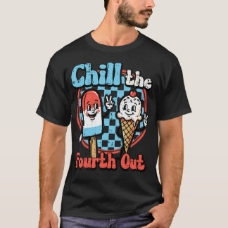 T-shirt Chill Fourth Out Glace à l'eau Crème Glacée 4 juil