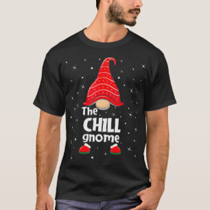 T-shirt Chill Gnome Famille Correspondance Noël Drôle cade