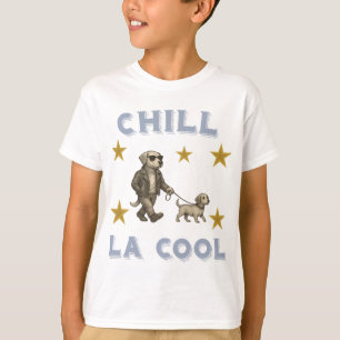 T-shirt Chill La Cool – Chien à Lunettes se Promenant !!