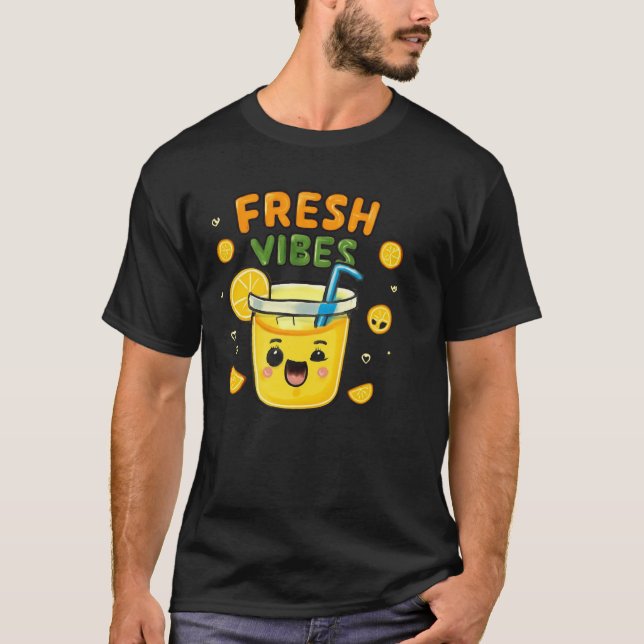 T-shirt Chill Lemonade Vibes fraîches Conception (Devant)