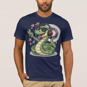 T-shirt Chill Snake Tunes Drôle