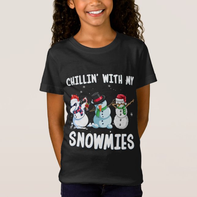 T-Shirt Chillat' avec mes neiges Noël Noël Noël Noël Noël  (Devant)