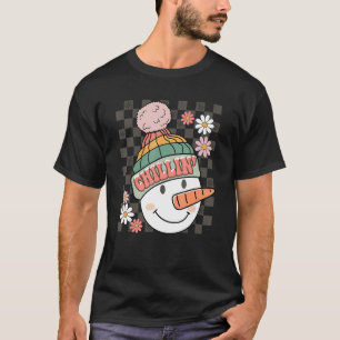 T-shirt Chillère de Noël Snowman avec mes neiges moches