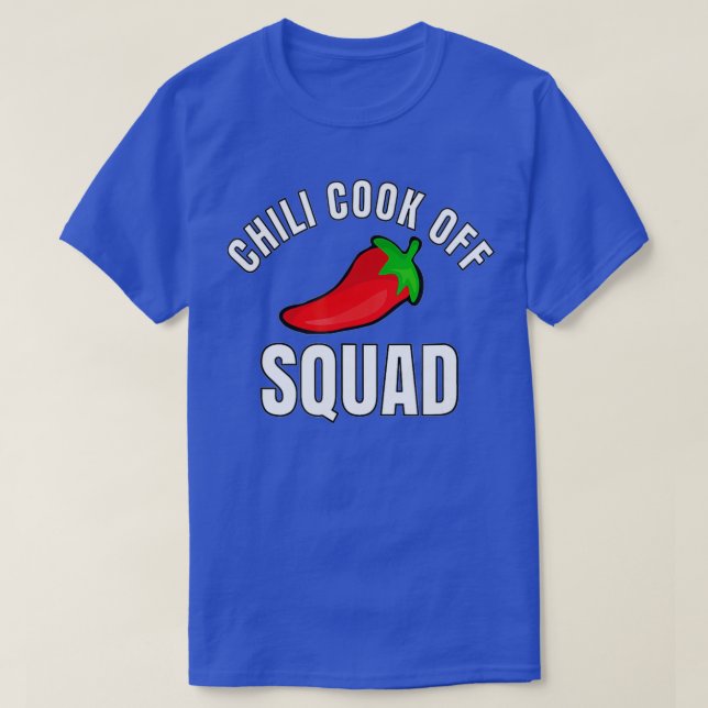 T-shirt Chilli Cook Off Squad Chili Concours de jumelage é (Design devant)
