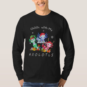T-shirt Chillin avec mes Axolotls Famille de pyjamas de No