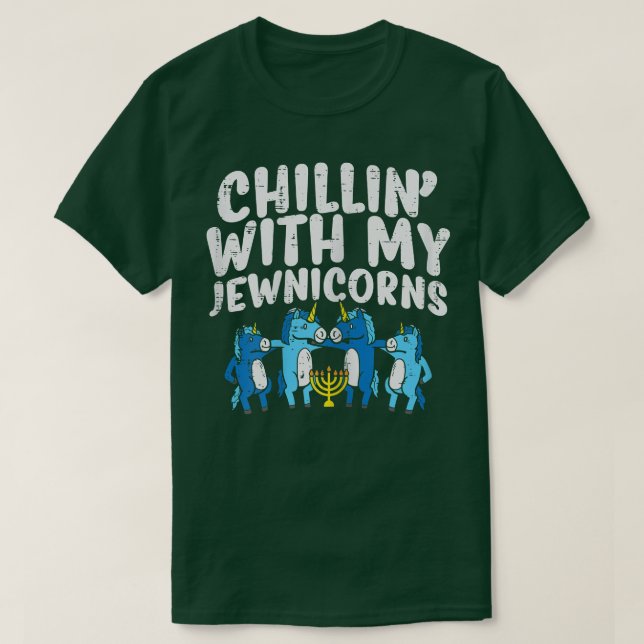 T-shirt Chillin avec mes bijoux mignons Hanoukka Chanukah  (Design devant)