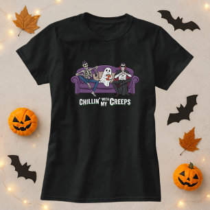 T-shirt Chillin avec mes crèmes Halloween