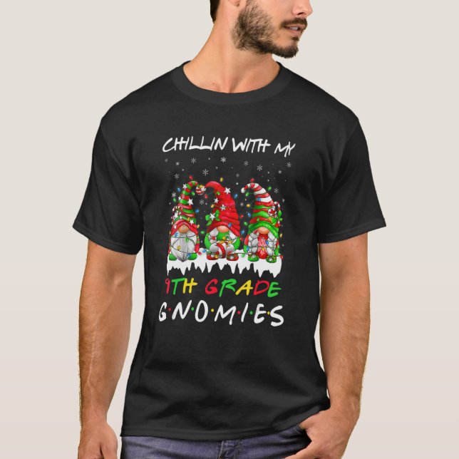 T-shirt Chillin avec mes filles de 9e année Enseignant Chr (Devant)