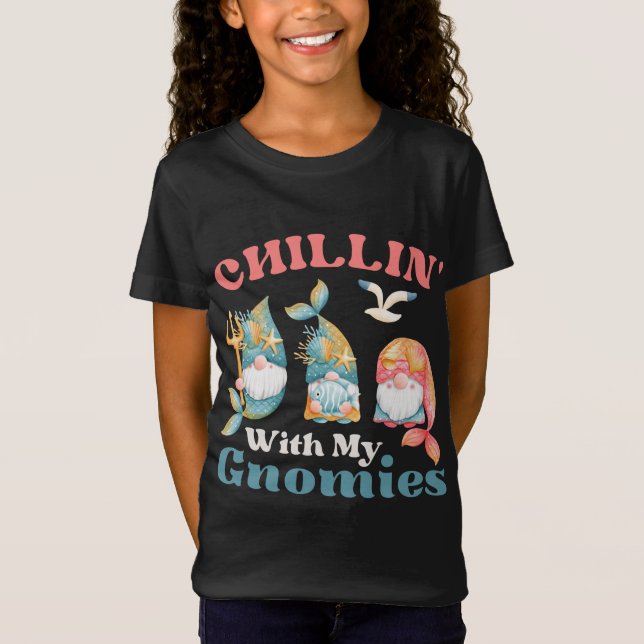 T-Shirt Chillin avec mes génomes de sirène d'océan (Devant)