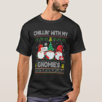 Chillin Avec Mes Gnomes Drôle Gnome Noël Pama
