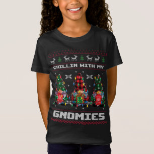 T-Shirt Chillin' avec mes Gnomies Christma Pajamas
