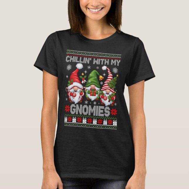 T-shirt Chillin Avec Mes Gnomies Doux moche (Devant)