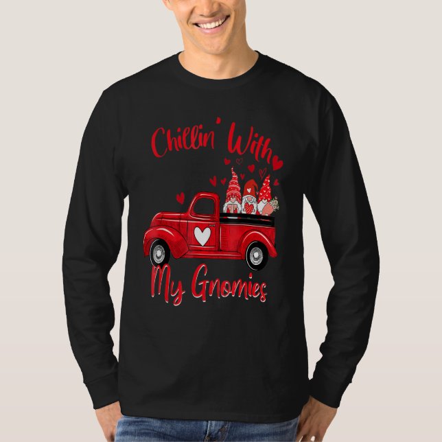 T-shirt Chillin Avec Mes Gnomies Présentes Pour Les Femmes (Devant)