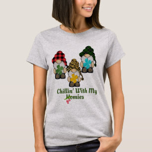 T-shirt Chillin Avec Mes Hommes Drôle Jour de la Saint Pat