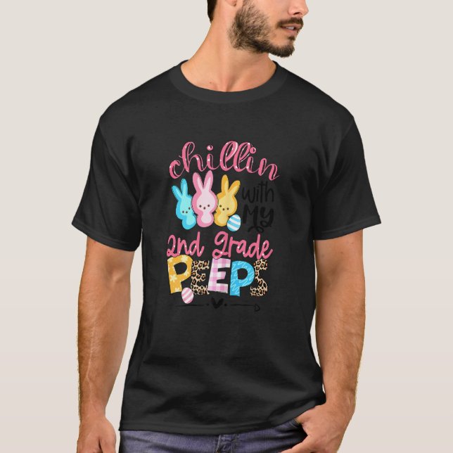 T-shirt Chillin avec mes lapins de 2e année Enseignement d (Devant)