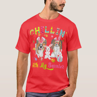 T-shirt Chillin' Avec Mes Lapins De Boeuf Papillon Boulon