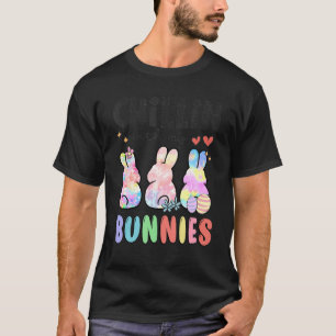 T-shirt Chillin' Avec Mes lapins Pâques Pour Les Enfants F