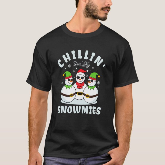 T-shirt Chillin avec mes neiges (Devant)