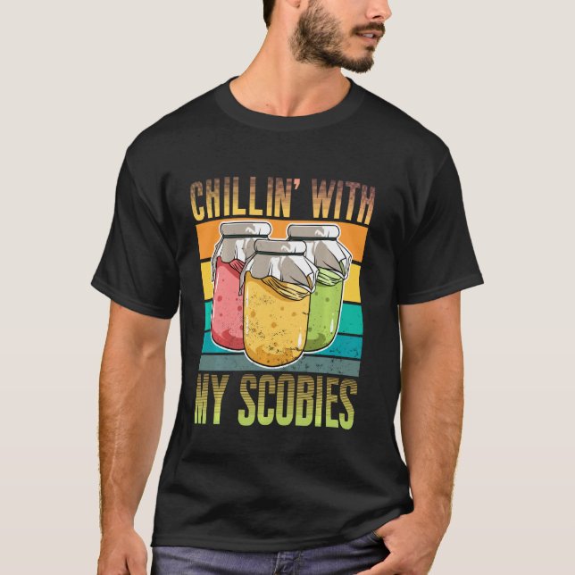 T-shirt Chillin' Avec Mon Amant Scobies Scoby Pun Funny Ko (Devant)