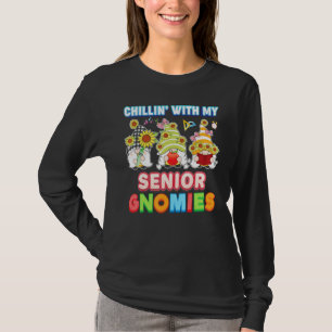 T-shirt Chillin Avec Mon Senior Gnomes Enseignant Enfant É