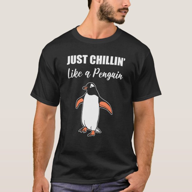 T-shirt Chillin comme Penguin Chill Personne (Devant)