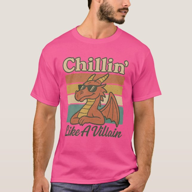 T-shirt Chillin' comme un méchant (Devant)