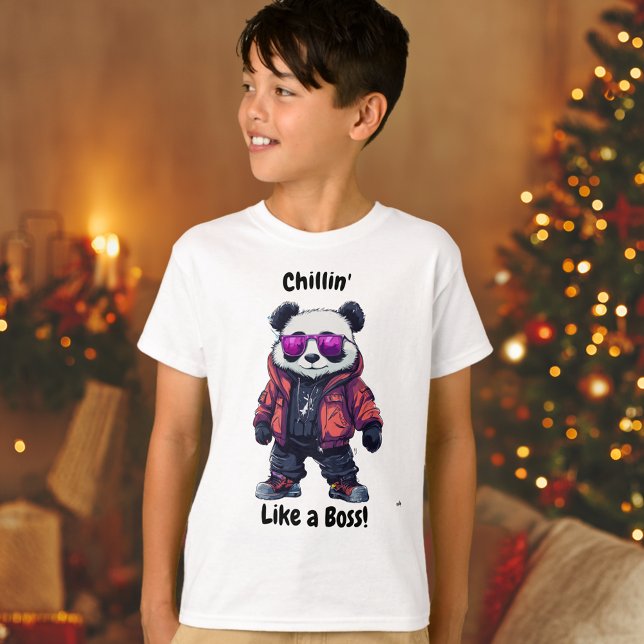 T-shirt Chillin comme un panda de chef | Cool Panda Kids (Créateur téléchargé)