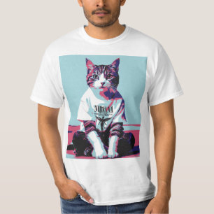T-shirt Chillin de chat mignon'