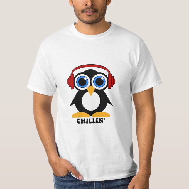 T-shirt chillin de pingouin (Devant)