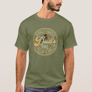 T-shirt Chillin & Grillin pour papa de renommée mo