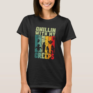T-shirt Chillin With My Creeps Vampire Halloween Monster G