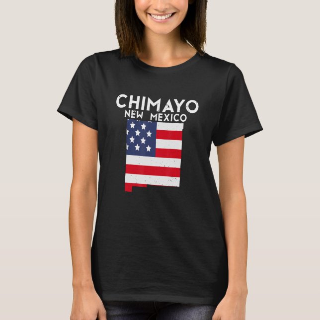 T-shirt Chimayo USA State America Travel New Mexican New M (Devant)