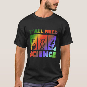 T-shirt Chimie Biologie Physique Professeur Étudiant Y'all