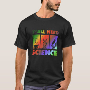T-shirt Chimie Biologie Physique Professeur Étudiant Y'all