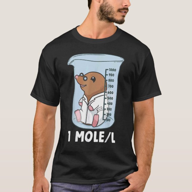 T-shirt Chimie Chimiste Étudiant en Sciences Mole (Devant)