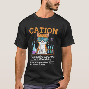 T-shirt Chimie de cation chat drôle professeur de chimie é