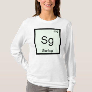 T-shirt Chimie de nom de stérile, élément Tableau périodiq