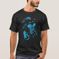 Chimie De Singe Avec Lunettes De Soleil Et Casque