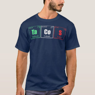 T-shirt Chimie drôle Tacos Éléments de tableau périodi