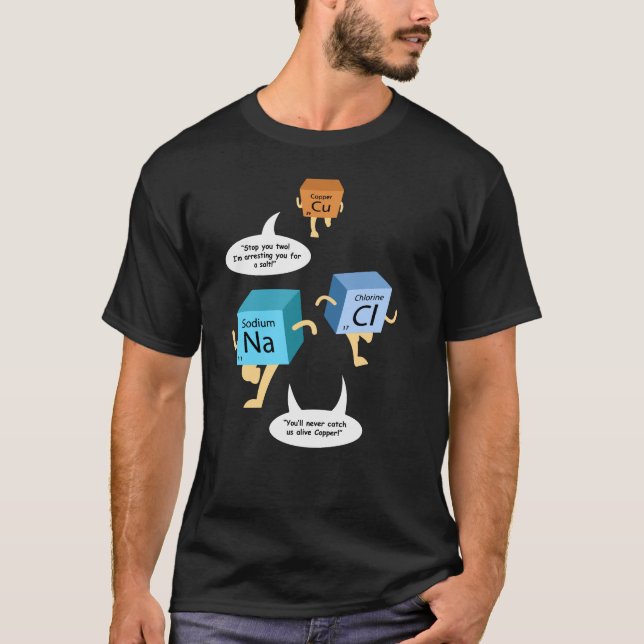 T-shirt Chimie Enseignant Anniversaire Science Gag (Devant)