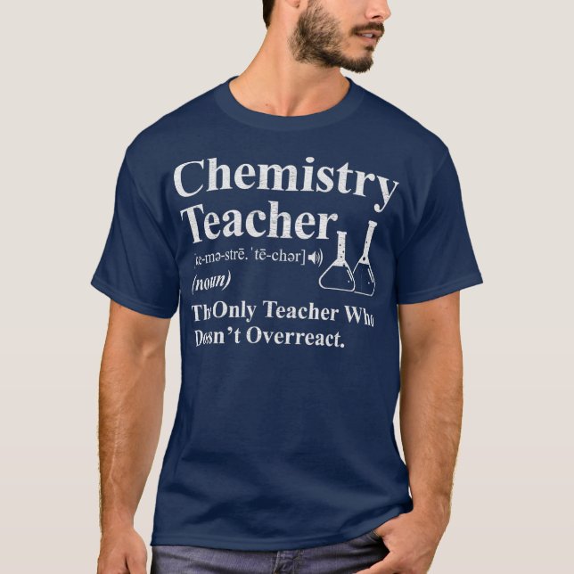 T-shirt Chimie Enseignant Définition Cadeau (Devant)